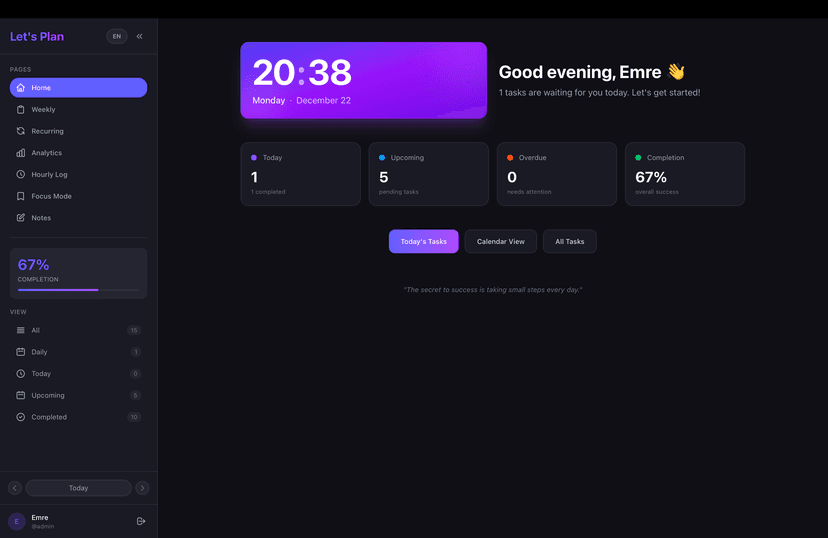 AI-Integrated Planner